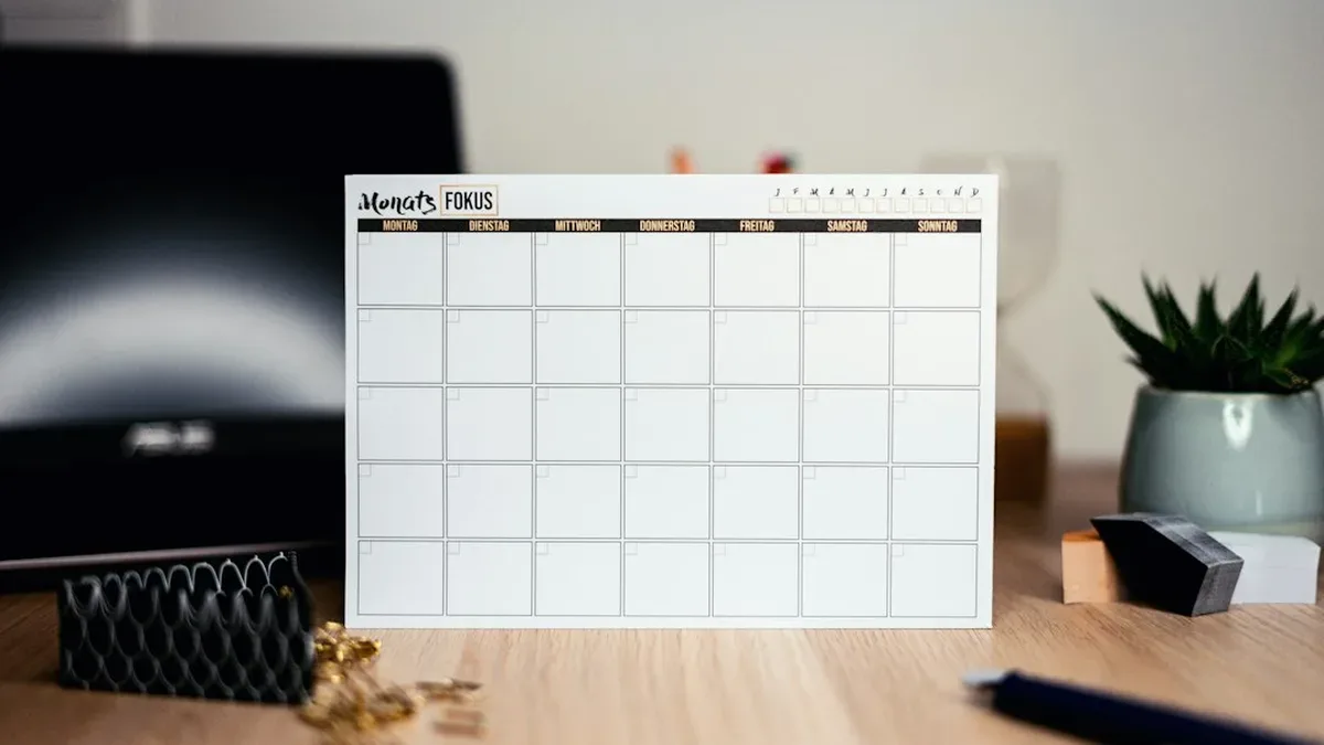 planning travail — Planning travail : Tableau de planning de travail